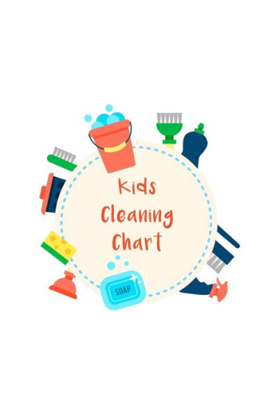 Kids Cleaning Chart: Daily and Weekly Responsibility Tracker for Children With Coloring Section