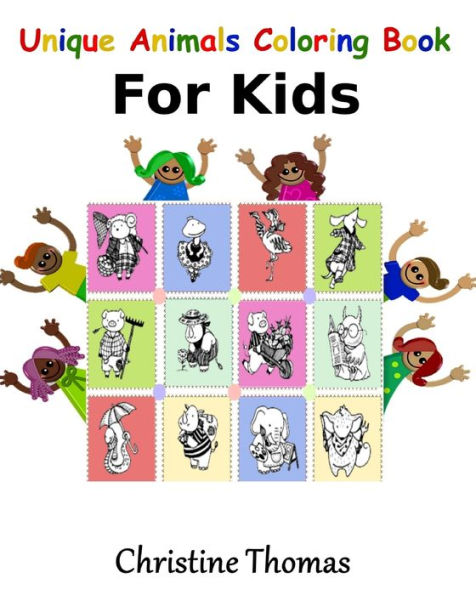 Unique Animals Coloring Book For Kids