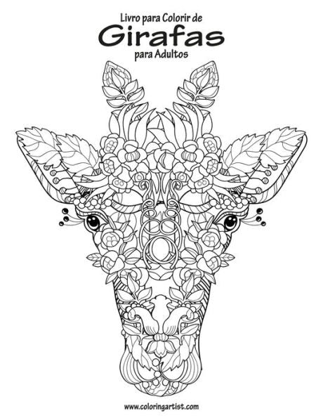 Livro Para Colorir De Girafas Para Adultos 1