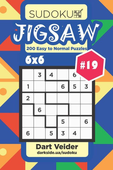 Sudoku Jigsaw - 200 Easy To Normal Puzzles 6X6
