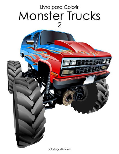 Livro Para Colorir Monster Trucks 2