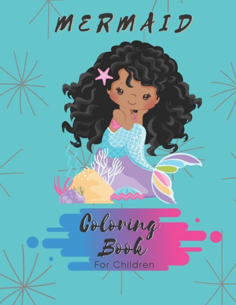Mermaid Coloring Book : For Girls 4-6 - 30 Pages - Paperback - Made In Usa - Size 8.5X11