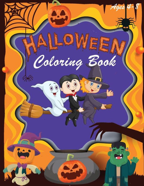 Halloween Coloring Book: Halloween Coloring Books for Kids | Halloween Designs Including Witches, Ghosts, Pumpkins, Haunted Houses, and More | Boys, ... 2-4, 4-8 (halloween kids, halloween tree) - 9781692495572