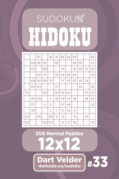 Sudoku Hidoku - 200 Normal Puzzles 12X12