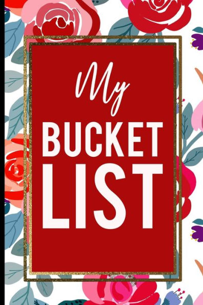My Bucket List : Red Roses Pink Gold Frame Gift For Mother, Sister And Friends