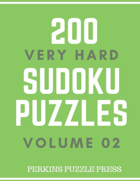 200 Very Hard Sudoku Puzzles Volume 02