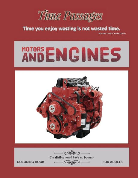 Motors And Engines Coloring Book For Adults : Unique New Series Of Design Originals Coloring Books For Adults, Teens, Seniors