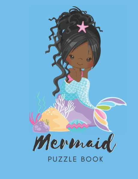 Mermaid Puzzle Book : Connect The Dots Puzzles - 30 Pages - Paperback - Made In Usa - Size 8.5 X 11 - For Teens