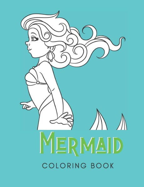 Mermaid Coloring Book : For Adults With Depression - 30 Pages - Made In Usa - Paperback- 8.5X11 Size