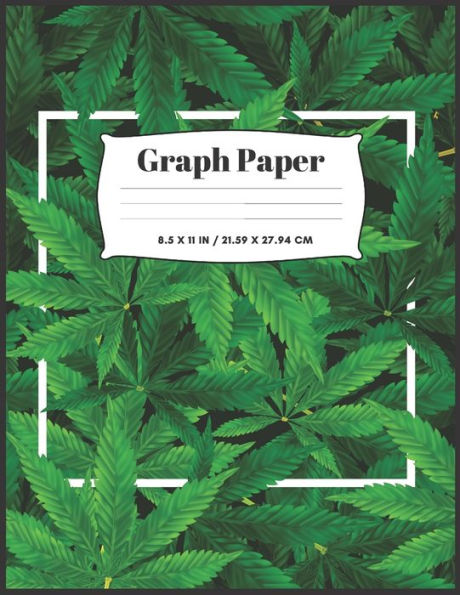 Cannabis Cover Graph Paper: 8.5"x11" - 100 sheets