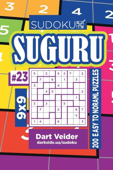 Sudoku Suguru - 200 Easy To Normal Puzzles 9X9