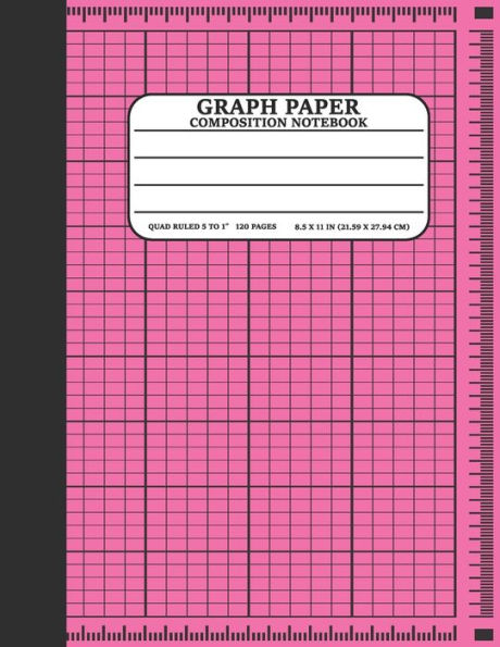 Graph Paper Composition Notebook: Math and Science Lover Pink Graph Paper Cover Notebook (Quad Ruled 5 squares per inch, 120 pages) Birthday Gifts For Math Lover Teacher,Student