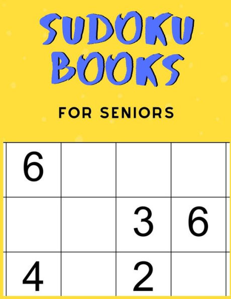Sudoku Books For Seniors : For Seniors With Dementia - 50 Puzzles - Paperback - Made In Usa - Size 8.5X11