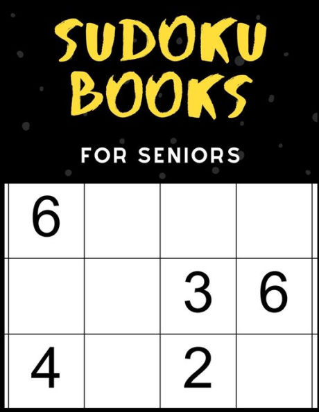 Sudoku Books For Seniors : For Seniors - 50 Puzzles - Paperback - Made In Usa - Size 8.5X11