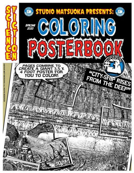 Coloring Posterbook Issue #3: Cityship Rises From The Deep