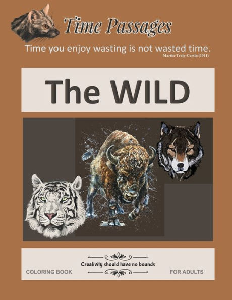 The Wild Coloring Books For Adults : Unique New Series Of Design Originals Coloring Books For Adults, Teens, Seniors