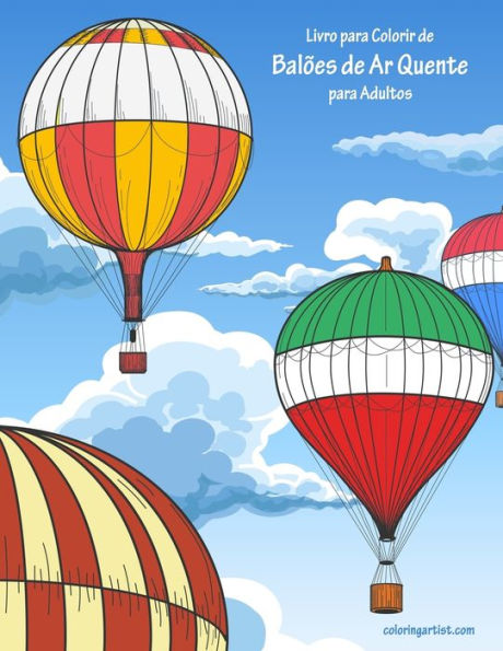 Livro Para Colorir De Balões De Ar Quente Para Adultos