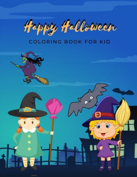 Happy Halloween: coloring book for kid (halloween62) - 9781694637482