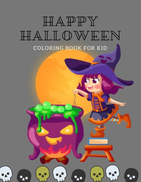 Happy Halloween: coloring book for kid (halloween62) - 9781694642448
