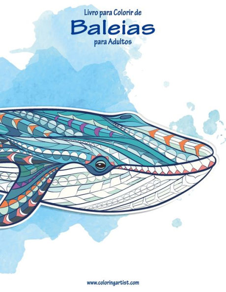 Livro Para Colorir De Baleias Para Adultos