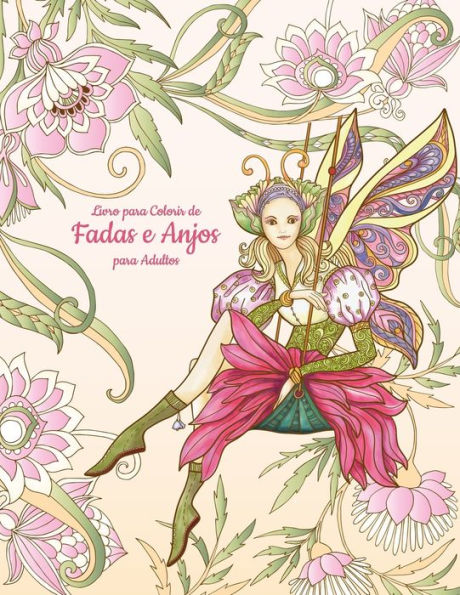 Livro Para Colorir De Fadas E Anjos Para Adultos