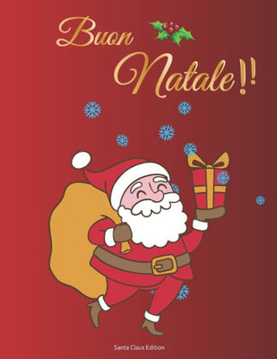 Buon Natale Santa Claus Edition: Album Adesivi | A4+ bianco | 35 pagine senza silicone- silicone free paper | idea regalo natale (Italian Edition)