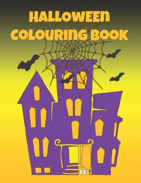 Halloween Colouring Book: Simple colouring designs for younger children for hours of spooky creative & mindful fun