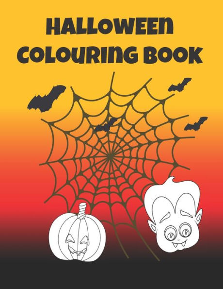 Halloween Colouring Book: Simple colouring designs for younger children. Hours of creative spooky fun for kids