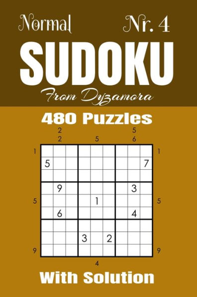 Normal Sudoku Nr. 4 : 480 Puzzles With Solution