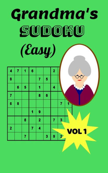 Grandma's Sudoku (Easy): Grandma's Beginners Sudoku, 5x8 Travel Size, Large Print, 120 pages, Two Puzzles Per Page, Gift for Grandparents, Fun Puzzle Books