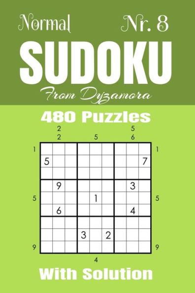 Normal Sudoku Nr. 8 : 480 Puzzles With Solution