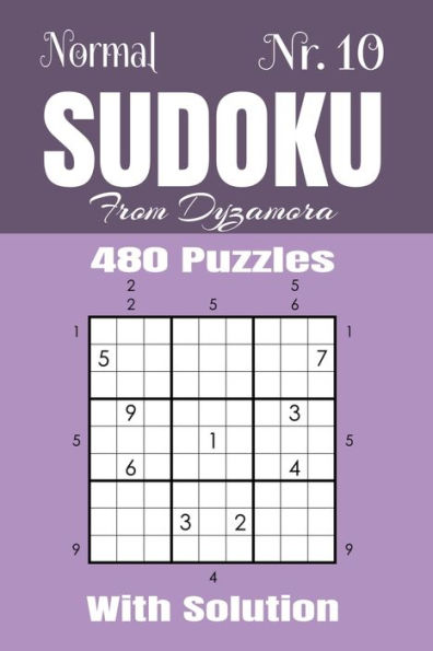 Normal Sudoku Nr. 10 : 480 Puzzles With Solution