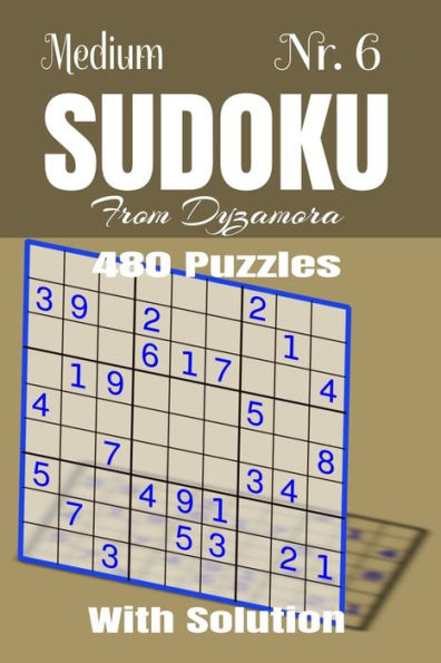 Medium Sudoku Nr. 6 : 480 Puzzles With Solution