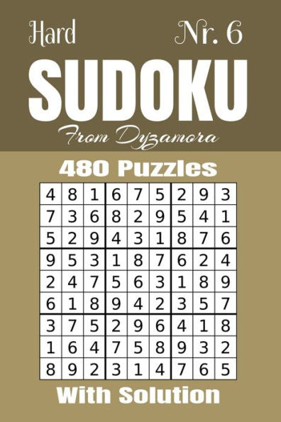 Hard Sudoku Nr.6: 480 puzzles with solution