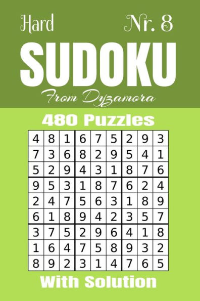 Hard Sudoku Nr.8: 480 puzzles with solution