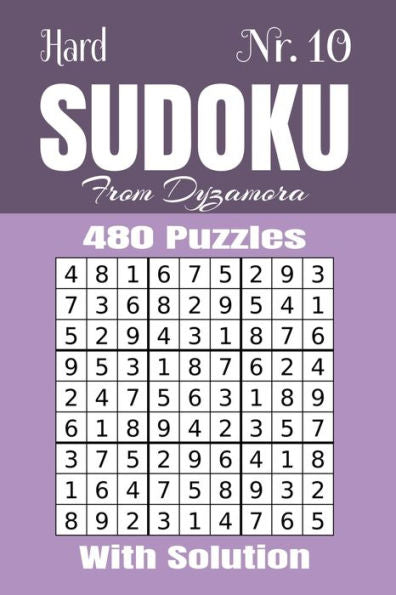 Hard Sudoku Nr.10: 480 puzzles with solution