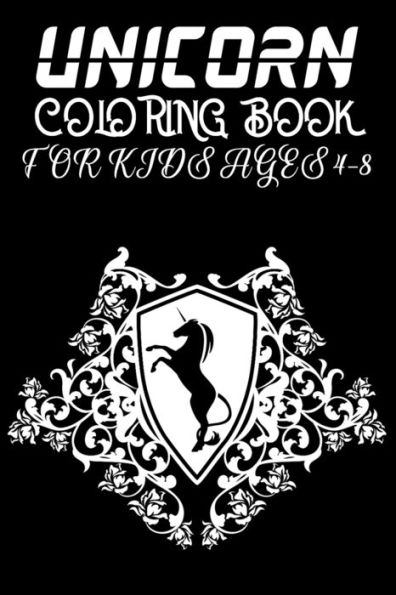 Unicorn Coloring Book For Kids Ages 4-8 : Best Cute Coloring Books For Ages 4-8 - 100 Pulse Unique Unicorn Color Book Ever