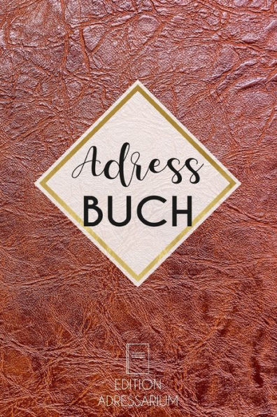 Adressbuch Leder: Kontaktbuch A5 zum eintragen von Adressen und Telefonnummern | Telefonbuch klein | imitative Lederoptik (German Edition)