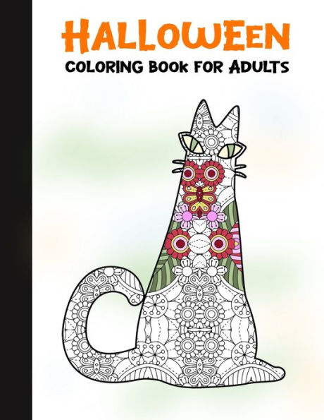 Halloween Coloring Book for Adults: 50 Halloween Illustrations Printed On One Side, Safe For Markers | Fun Craft Activity Gift | Stress Relieving Designs (Spooky House) - 9781696291071