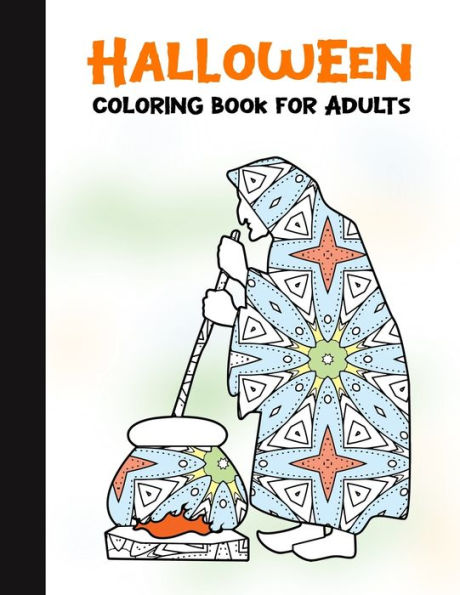 Halloween Coloring Book for Adults: 50 Halloween Illustrations Printed On One Side, Safe For Markers | Fun Craft Activity Gift | Stress Relieving Designs (Spooky House) - 9781696298834