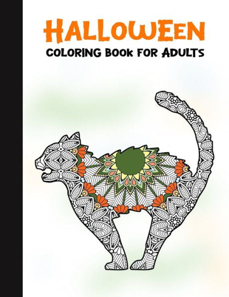 Halloween Coloring Book for Adults: 50 Halloween Illustrations Printed On One Side, Safe For Markers | Fun Craft Activity Gift | Stress Relieving Designs (Spooky House) - 9781696299299
