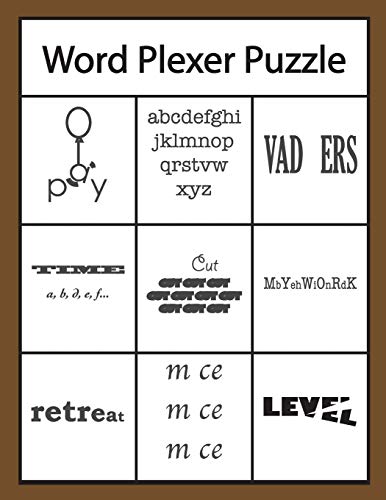 Word Plexer Puzzle: Rebus Puzzles Word Or Phrase Fun And Challenge Game - 9781696405508