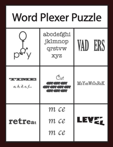 Word Plexer Puzzle : Rebus Puzzles Word Or Phrase Fun And Challenge Game - 9781696412179