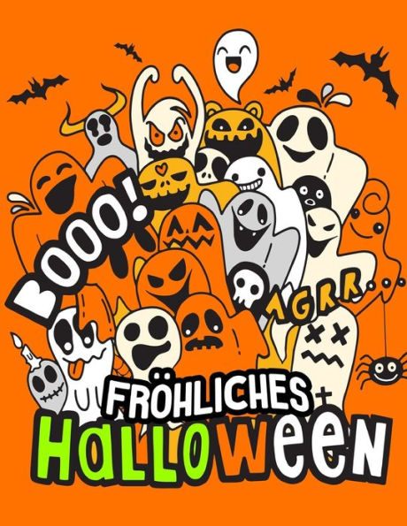 Fröhliches Halloween: Malbuch (German Edition)