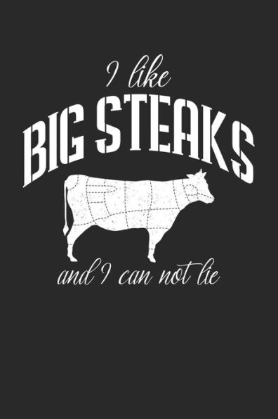 Mein Grillbuch : ? Deine Eigenen Grillrezepte Auf Einen Blick ? Vorausgefülltes Grillprotokoll Für Deine Eigenen Rezepte Und Fleisch-Kreationen ? Grillen Wie Echte Männer ? 6X9 Format ? Motiv: I Like Big Steaks 13