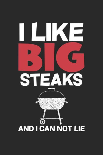 Mein Grillbuch : ? Deine Eigenen Grillrezepte Auf Einen Blick ? Vorausgefülltes Grillprotokoll Für Deine Eigenen Rezepte Und Fleisch-Kreationen ? Grillen Wie Echte Männer ? 6X9 Format ? Motiv: I Like Big Steaks