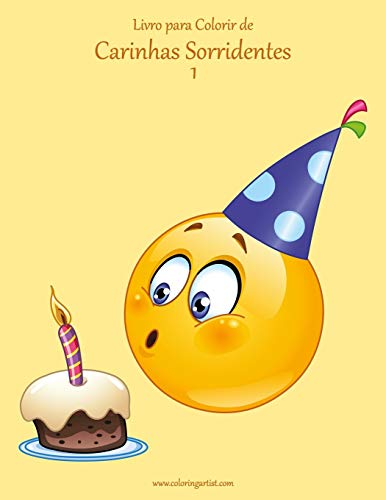Livro para Colorir de Carinhas Sorridentes (Portuguese Edition)