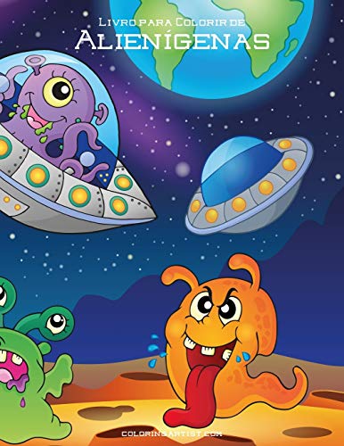 Livro para Colorir de Alien?ígenas (Portuguese Edition)