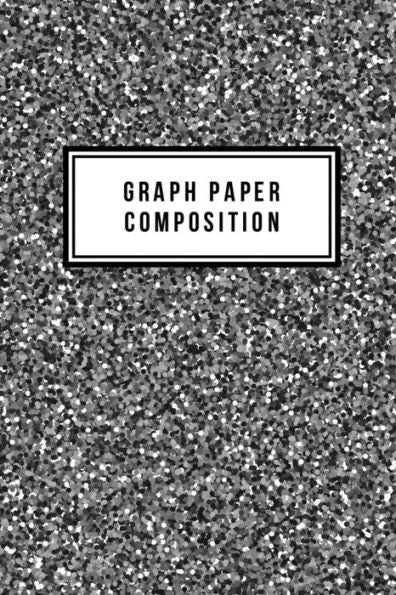 Graph Paper Composition: Graph Paper 6" x 9" Glitter Quad Ruled 4x4,Grid Paper for school student,office,kids Notebooks