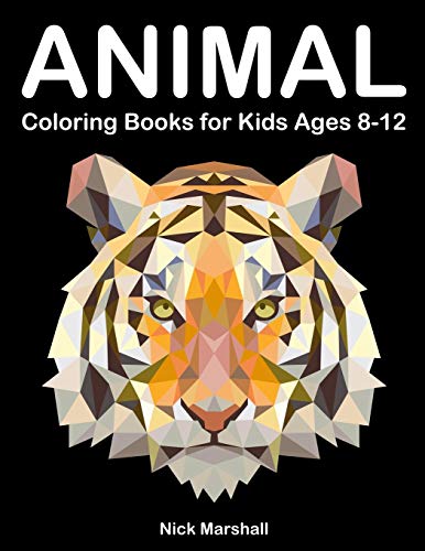 Animal Coloring Books for Kids Ages 8-12: Animetrics Coloring Books with Dolphin, Fox, Shark and Deer (Kids Coloring Book)
